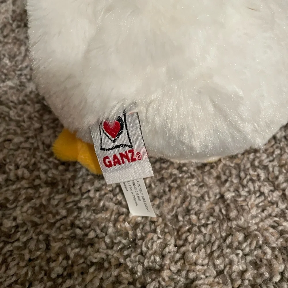Retired GANZ Webkinz White‎ Duck Plush Stuffed Toy HM148 No Code 9”